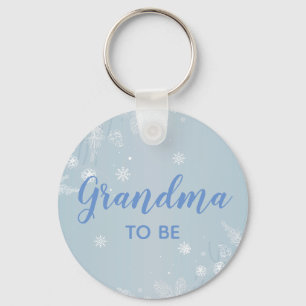 Grandma to be Blue Baby Boy Shower l New Grandma B Key Ring
