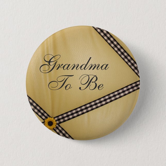 Grandma To Be Bumble Bee Pin (Front)