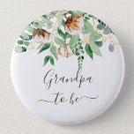 Grandma To Be Eucalyptus Greenery Button<br><div class="desc">Grandma To Be Eucalyptus Greenery Button - Adorable and cute button featuring floral eucalyptus. All the texts are pre-arranged for you to personalize easily and quickly with your details.</div>