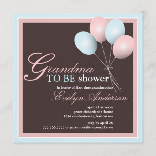 Grandma to be First Grandchild Baby Shower Invitation