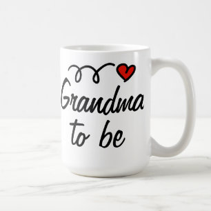 Grandma to be mug with heart