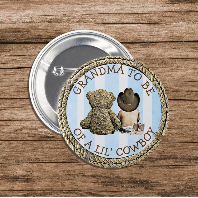 Grandma to be of a Lil Cowboy Button (Creator Uploaded)
