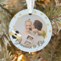 Grandma to Bee We're Expecting with Photo Ornament