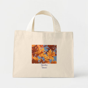 Grandma Treats! tote bag Grandkids Autumn Leaves
