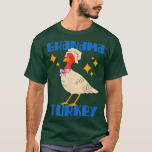 Grandma Turkey Happy Thanksgiving Matching Turkey T-Shirt