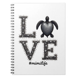 Grandma Turtle - Love Mimi Life Sea Turtle, Mimi T Notebook