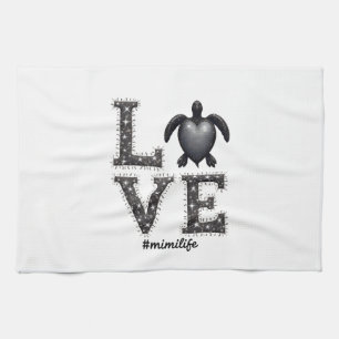 Grandma Turtle - Love Mimi Life Sea Turtle, Mimi T Tea Towel