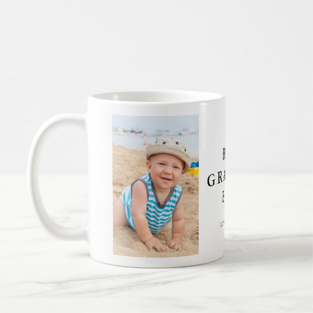 Grandma Two Photo Name  Coffee Mug (Left)