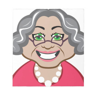 Grandma vector notepad
