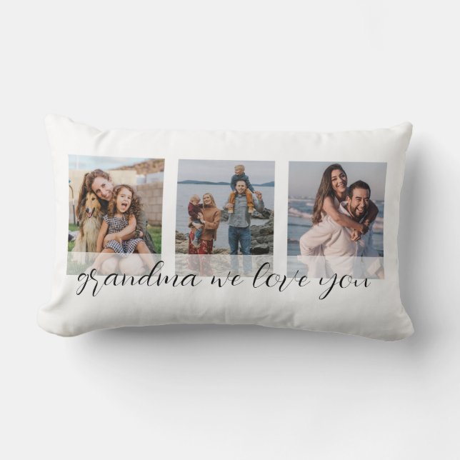 Grandma We Love You Mother's Day Lumbar Cushion (Front)