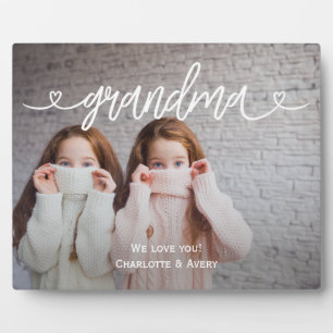 Grandma We Love You Personalised Large Photo Plaque