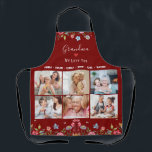 GRANDMA WE LOVE YOU Your Name Photo Collage Aprons<br><div class="desc">👵💖 Capture the heart of family love with our custom-made GRANDMA WE LOVE YOU Photo Collage! Personalise it with your grandchildren's names and fill it with timeless memories that celebrate the bond you share. Perfect for Mother's Day, birthdays, or just because. Show your grandma how much those moments mean to...</div>