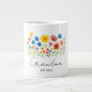 Grandma Wildflower Mug   Custom Est. Year - 