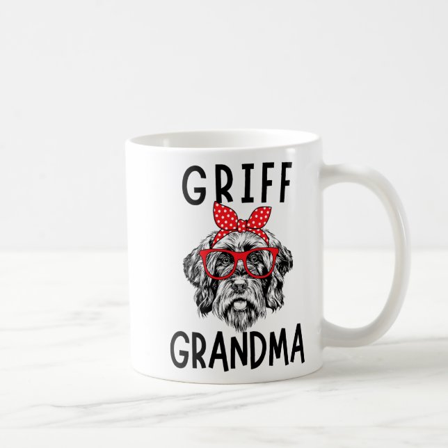 Grandma Wirehaired Pointing Griffon Nana Mother's  Coffee Mug (Right)