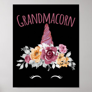Grandmacorn Unicorn Grandma Premium  Poster