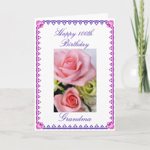 Grandma's 100th Birthday Card