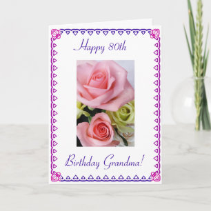 Grandma's 80th Birthday Card