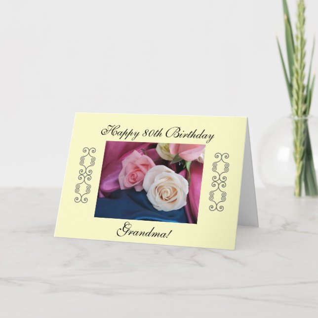 Grandma's 80th birthday card (Front)