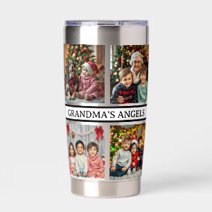 Grandma's Angels   8 Photo Template Insulated Tumbler