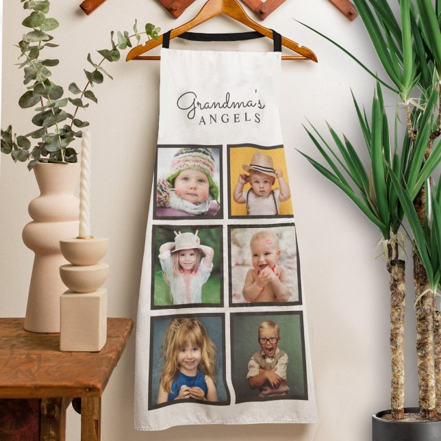 Grandma's Angels Custom Six Photo Template Apron (Creator Uploaded)