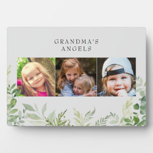 Grandma's Angels Eucalyptus Foliage 3 Photo II Plaque