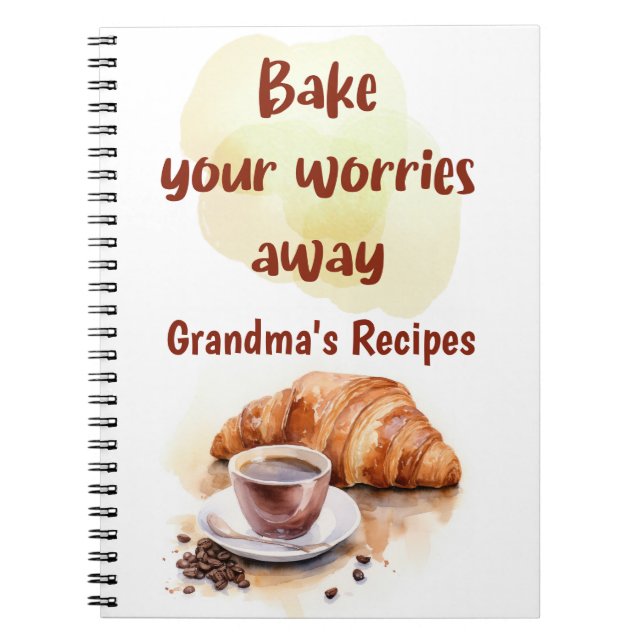 Grandma's Baking Recipe Book Organiser Kitchen  (Front)