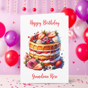 Grandma's Birthday   Sentimental Personalised Card