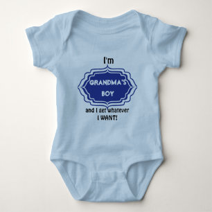 Grandma's Boy Baby Bodysuit
