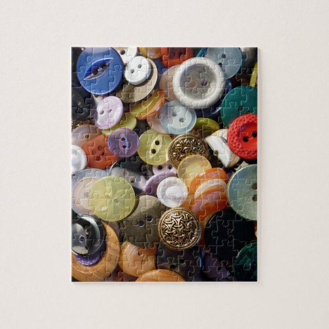 Grandma's Buttons Jigsaw Puzzle (Vertical)
