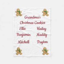 Grandma's Christmas Cookies (customise names)