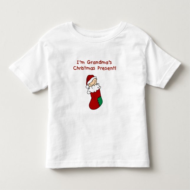 Grandma's Christmas Present Tshirts and Gifts (Front)