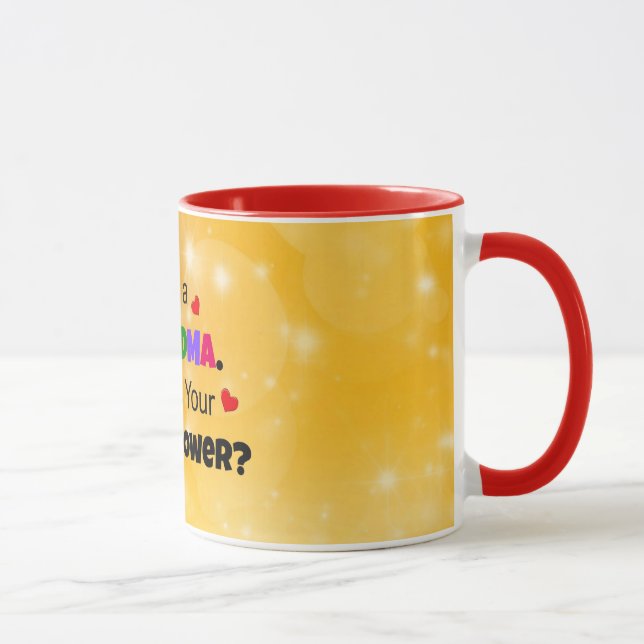 Grandma's Colourful and Cute Design Mug (Right)