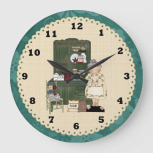 Grandma's Country Kitchen Clock