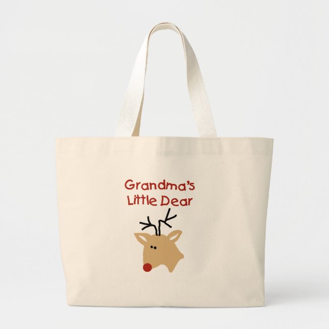 Grandma's Dear Large Tote Bag (Front)