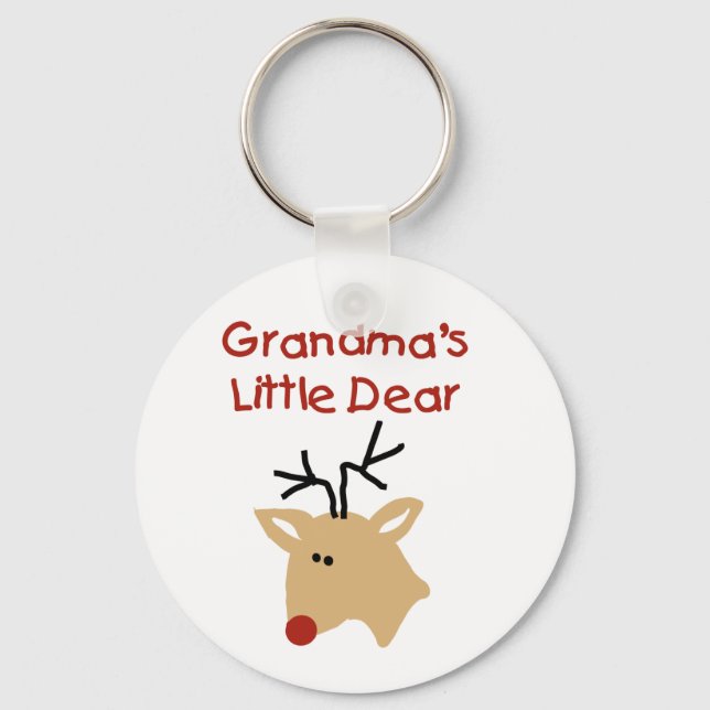 Grandma's Dear Tshirts and Gifts Key Ring (Front)