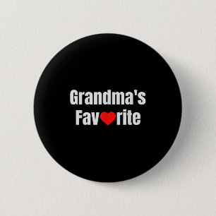 Grandma's Favorite 6 Cm Round Badge