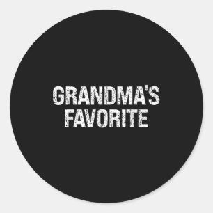 Grandma's Favorite  Classic Round Sticker