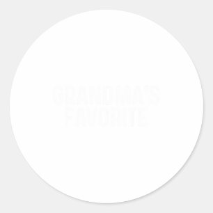 Grandma's Favorite Classic Round Sticker