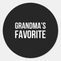Grandma's Favorite Family Baby Granhild Quote 