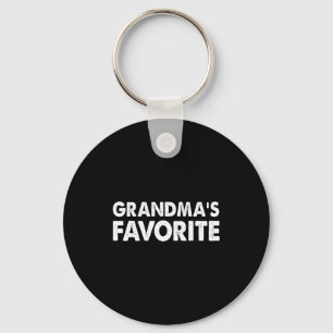 Grandma's Favorite Funny Grandparent Granhild Vint Key Ring