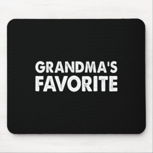Grandma's Favorite Funny Grandparent Granhild Vint Mouse Pad