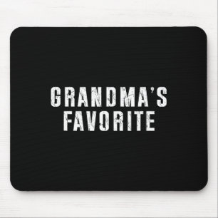 Grandma's Favorite Grandparent Granhild Funny Fami Mouse Pad