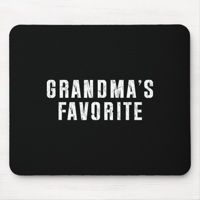 Grandma's Favorite Grandparent Granhild Funny Fami Mouse Pad (Front)