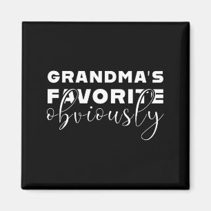 Grandma's Favorite T, Grandson Or Granddaughter  Magnet