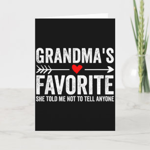 Grandmas Favourite Grandchild Card