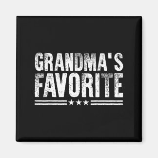 Grandmas Favourite, Grandson Or Granddaughter Fami Magnet
