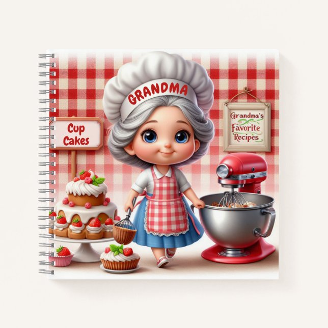 Grandma's Favourite Recipes Notebook (Front)