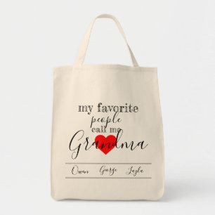 Grandma's favourite Tote (personalised with Bag