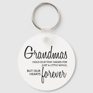 Grandmas Forever black Key Ring