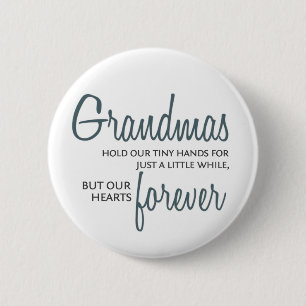Grandmas Forever blue 6 Cm Round Badge